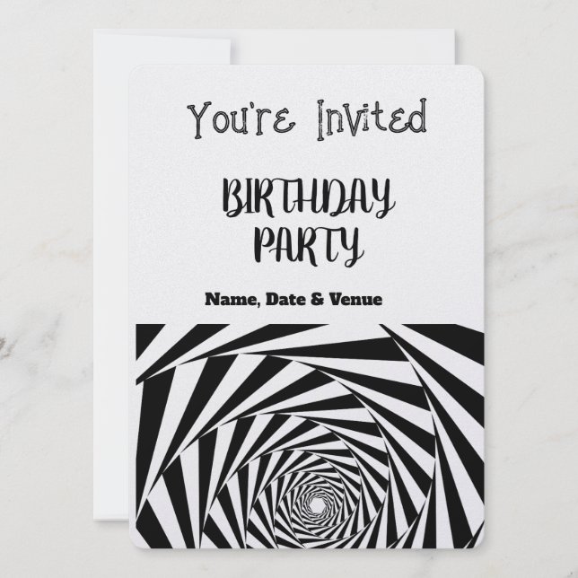 Tarjeta de Invitación de Cumpleaños de 5.5" * 7.5" (Anverso)
