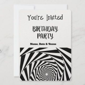 Tarjeta de Invitación de Cumpleaños de 5.5" * 7.5"