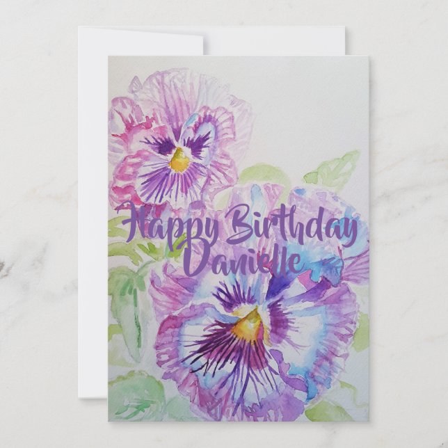 Tarjeta de invitación de cumpleaños de arte de pen (Anverso)