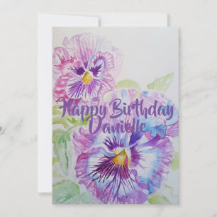 Tarjeta de invitación de cumpleaños de arte de pen