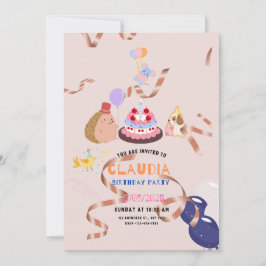 tarjeta de invitación de cumpleaños de cloudia