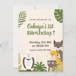 Tarjeta de invitación de cumpleaños de Ilustracion