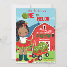 Tarjeta de invitación de cumpleaños de One In a me