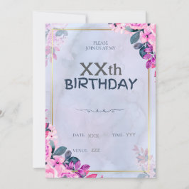 Tarjeta de invitación de cumpleaños de Personaliza