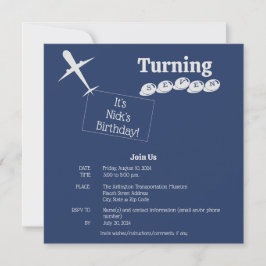 Tarjeta de invitación de cumpleaños de plantilla d