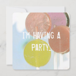 TARJETA DE INVITACIÓN DE CUMPLEAÑOS DE RETRO LOLLI