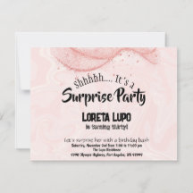 Tarjeta de invitación de cumpleaños de sorpresa pa