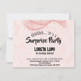 Tarjeta de invitación de cumpleaños de sorpresa pa