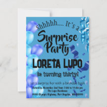 Tarjeta de invitación de cumpleaños de sorpresa pa