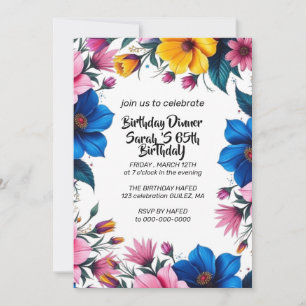 Tarjeta de Invitación de Cumpleaños de The Summer