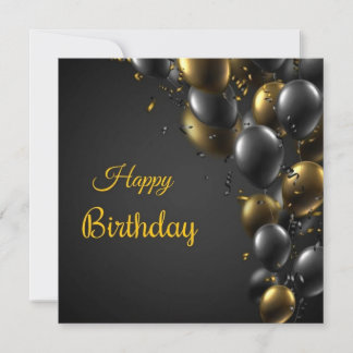 Tarjeta de Invitación de Cumpleaños Elegante