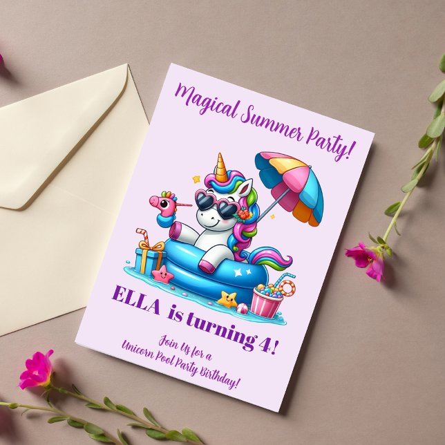 Tarjeta de Invitación de Cumpleaños Fiesta de Pisc (Subido por el creador)