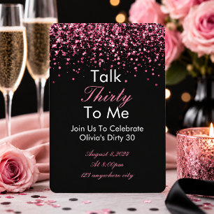 Tarjeta de Invitación de Cumpleaños Habla 30 Conmi