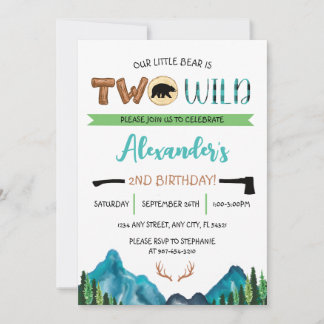 Tarjeta de Invitación de Cumpleaños 'Nuestro Osito