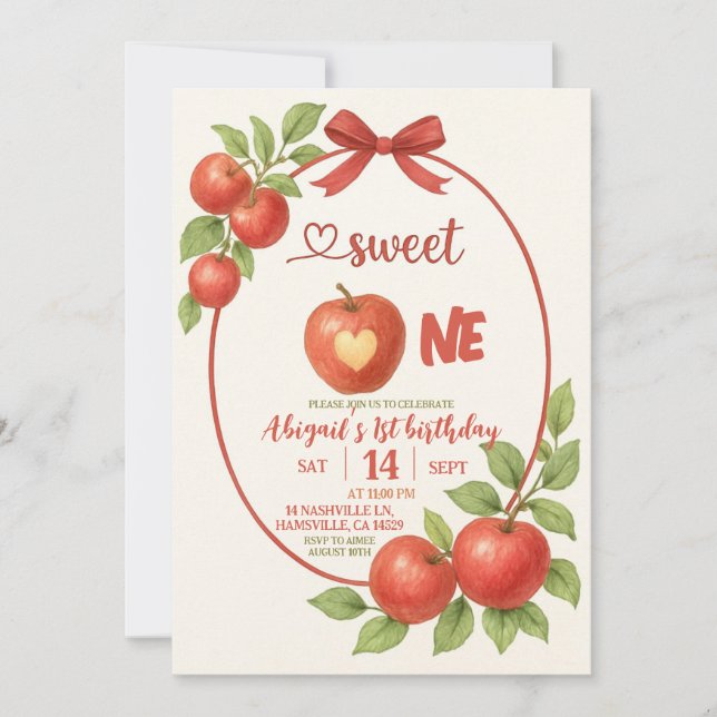Tarjeta de Invitación de Cumpleaños Número Uno Man (Anverso)