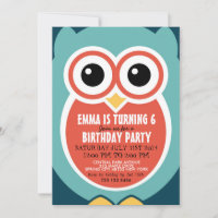 Tarjeta de invitación de cumpleaños para aves de l