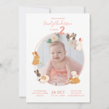 Tarjeta de Invitación de Cumpleaños para Baby Show