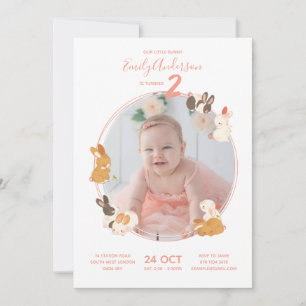 Tarjeta de Invitación de Cumpleaños para Baby Show
