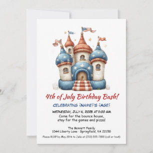 Tarjeta de invitación de cumpleaños para casa de s