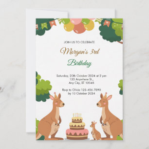 Tarjeta de invitación de cumpleaños para fiesta de