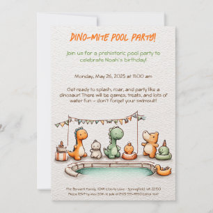 Tarjeta de Invitación de Cumpleaños para Fiesta de