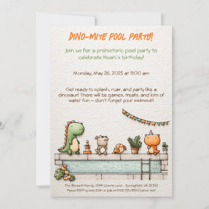 Tarjeta de Invitación de Cumpleaños para Fiesta de