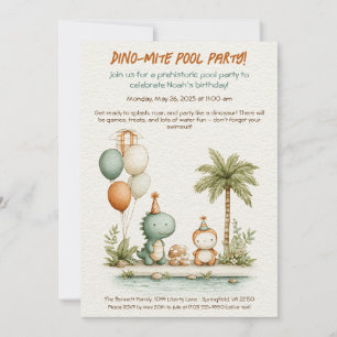 Tarjeta de Invitación de Cumpleaños para Fiesta de