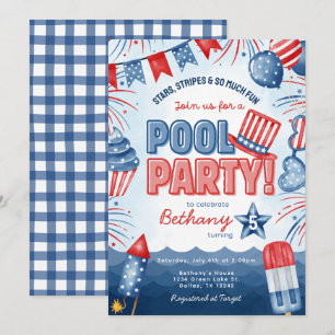 Tarjeta de invitación de cumpleaños para fiesta en