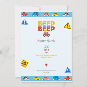 tarjeta de invitación de cumpleaños para niños con