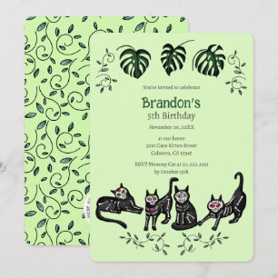 Tarjeta de Invitación de Cumpleaños para Niños con