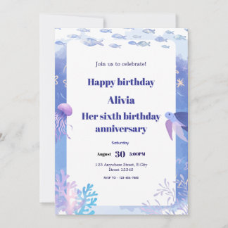 Tarjeta de invitación de cumpleaños para niños men
