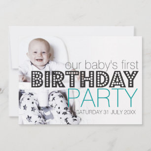 Tarjeta de Invitación de Cumpleaños para Nuestro B