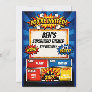 TARJETA DE INVITACIÓN DE CUMPLEAÑOS PARA SUPER CHI