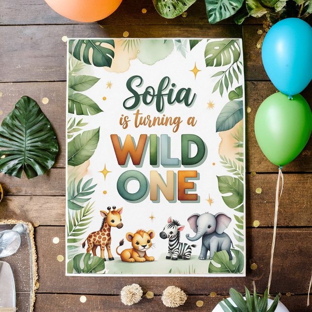 Tarjeta de invitación de cumpleaños para Wild One  (Subido por el creador)