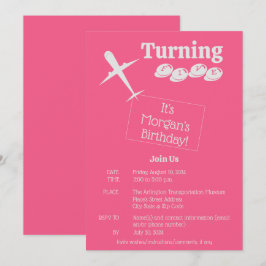 Tarjeta de invitación de cumpleaños personalizada