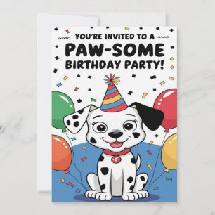 Tarjeta de invitación de cumpleaños personalizada