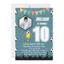Tarjeta de invitación de cumpleaños personalizada