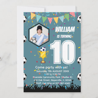 Tarjeta de invitación de cumpleaños personalizada