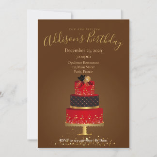 Tarjeta de Invitación de Cumpleaños Personalizada 