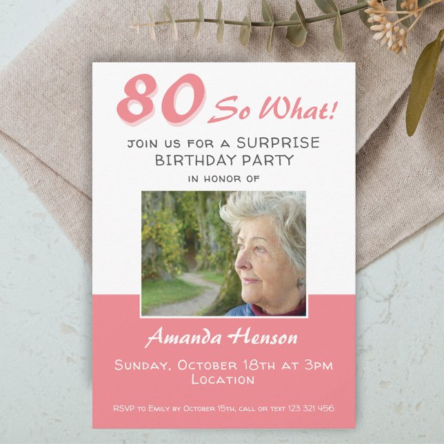 Tarjeta de invitación de cumpleaños sorpresa con f (Subido por el creador)