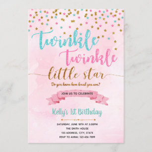 Tarjeta de invitación de cumpleaños Twinkle Twinkl