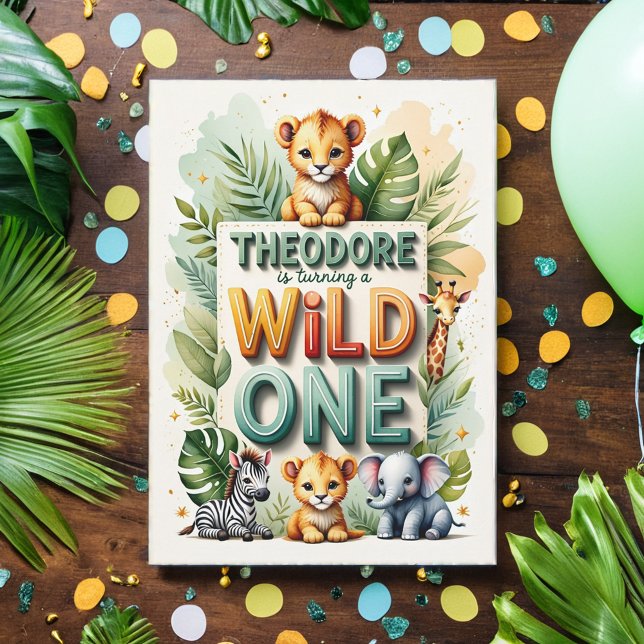 Tarjeta de invitación de cumpleaños Wild One - The (Subido por el creador)