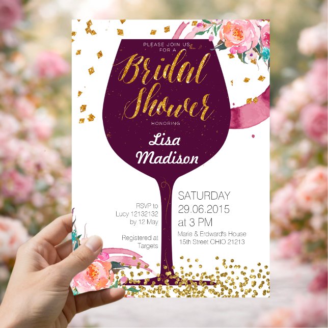Tarjeta de invitación de Despedida de Soltera con  (Subido por el creador)