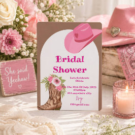 tarjeta de invitación de despedida de soltera flor