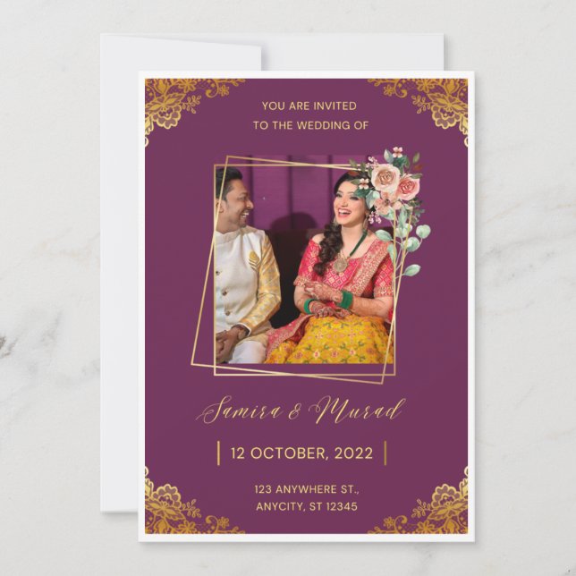 Tarjeta de invitación de destete (Anverso)