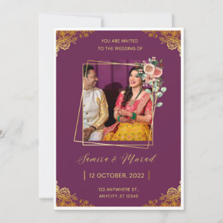Tarjeta de invitación de destete