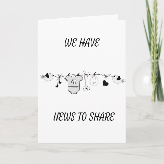 ***TARJETA DE INVITACIÓN DE EMBARAZO*** (Anverso)