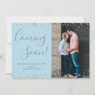 Tarjeta de Invitación de Embarazo con Confetti de