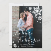 Tarjeta de Invitación de embarazo de Navidades fot