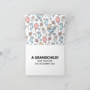 Tarjeta de Invitación de embarazo de padres con le